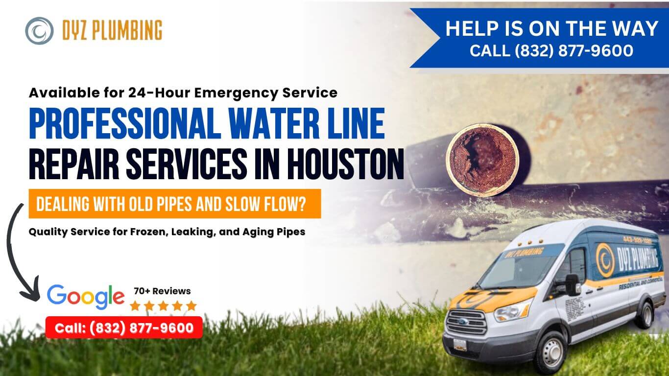 trusted water line service in houston tx for old broken pipes that needs repair
