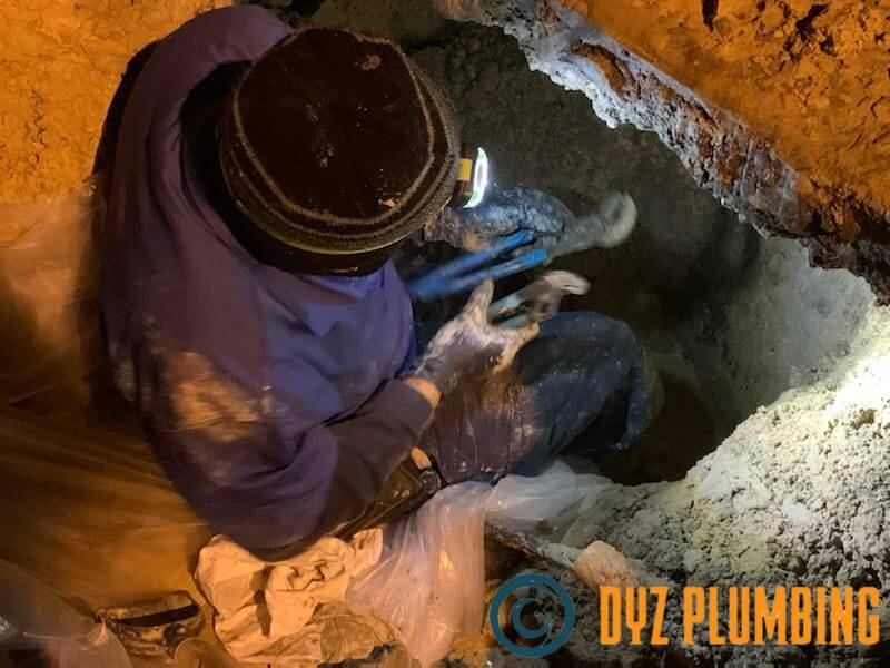underground pipe and slab leak repair plumbers in houston